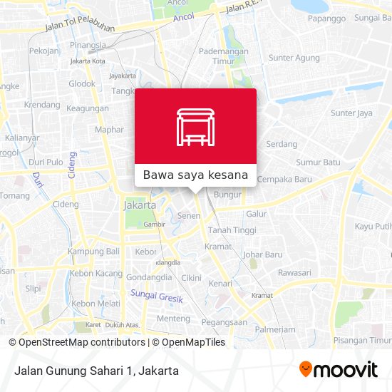 Peta Jalan Gunung Sahari 1