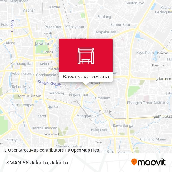 Peta SMAN 68 Jakarta