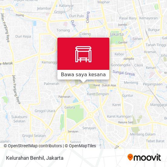 Peta Kelurahan Benhil