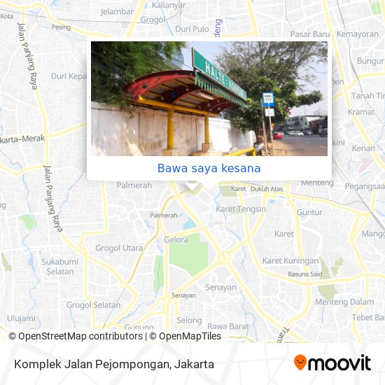 Peta Komplek Jalan Pejompongan