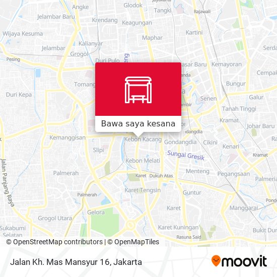 Peta Jalan Kh. Mas Mansyur 16