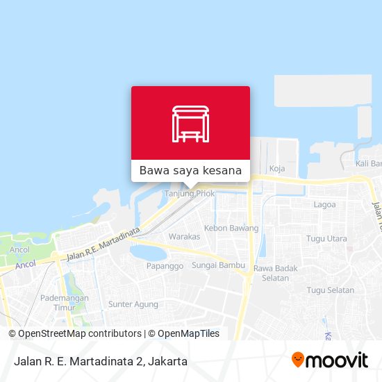 Peta Jalan R. E. Martadinata 2