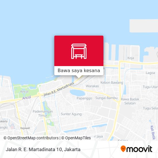 Peta Jalan R. E. Martadinata 10
