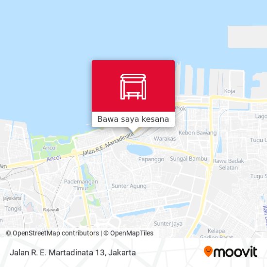 Peta Jalan R. E. Martadinata 13
