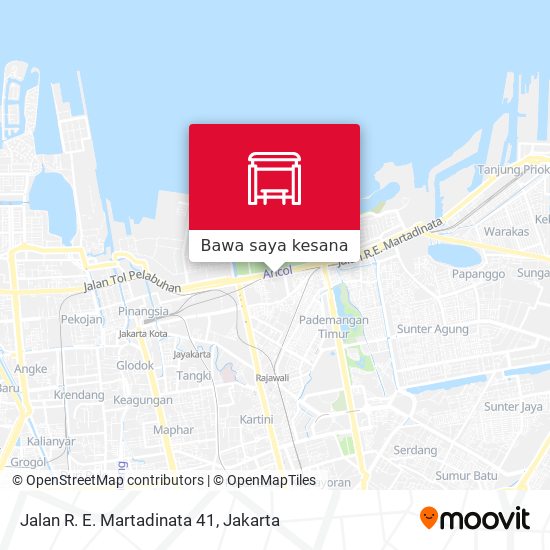 Peta Jalan R. E. Martadinata 41