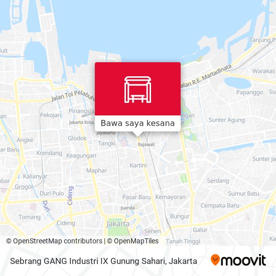 Peta Sebrang GANG Industri IX Gunung Sahari