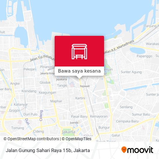 Peta Jalan Gunung Sahari Raya 15b