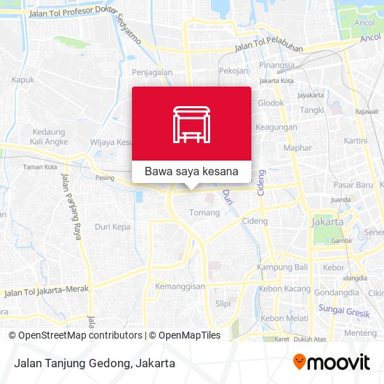 Peta Jalan Tanjung Gedong