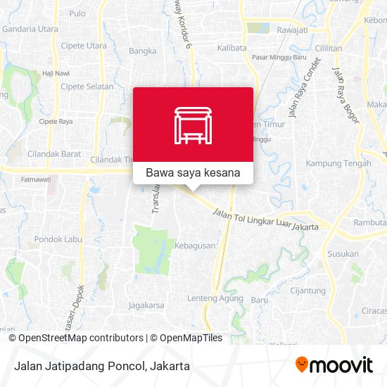 Peta Jalan Jatipadang Poncol