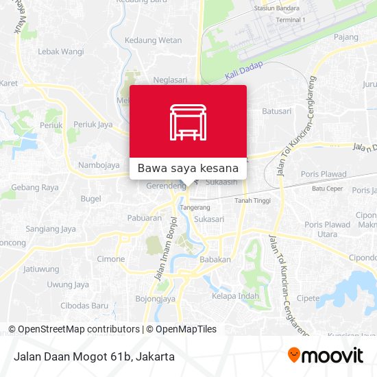 Peta Jalan Daan Mogot 61b