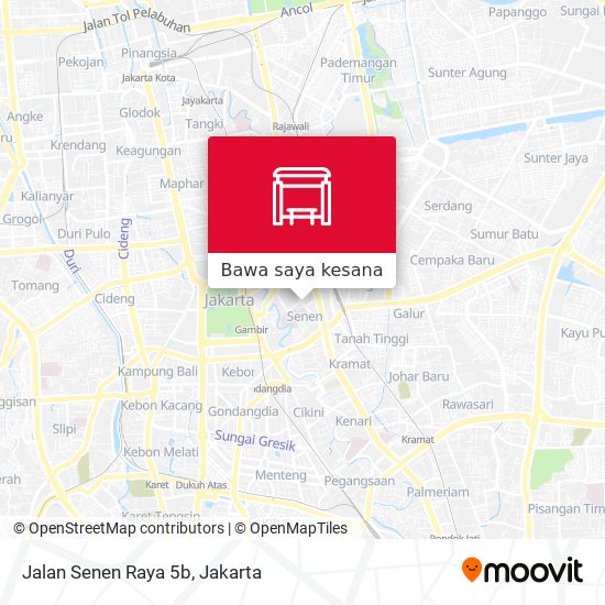 Peta Jalan Senen Raya 5b