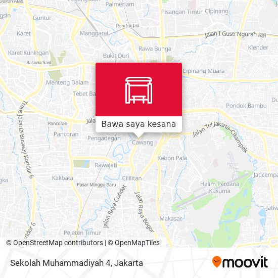 Peta Sekolah Muhammadiyah 4