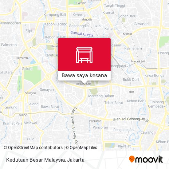 Peta Kedutaan Besar Malaysia