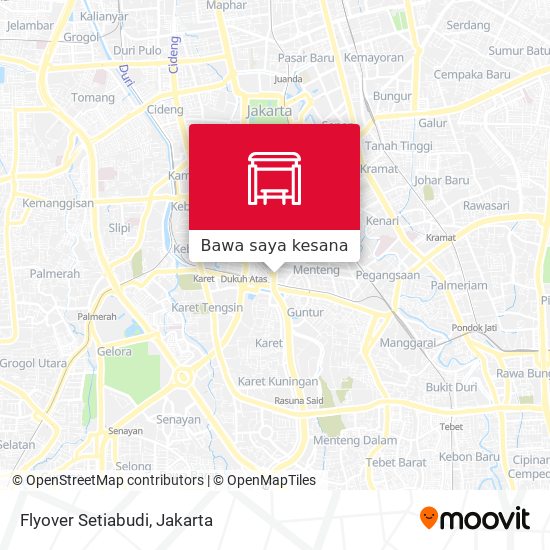 Peta Flyover Setiabudi