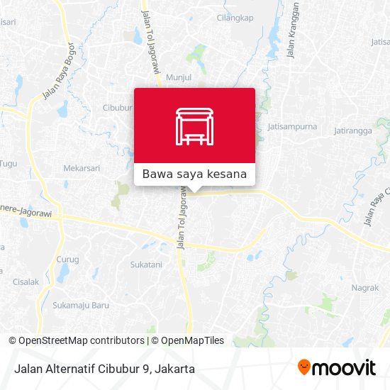 Peta Jalan Alternatif Cibubur 9