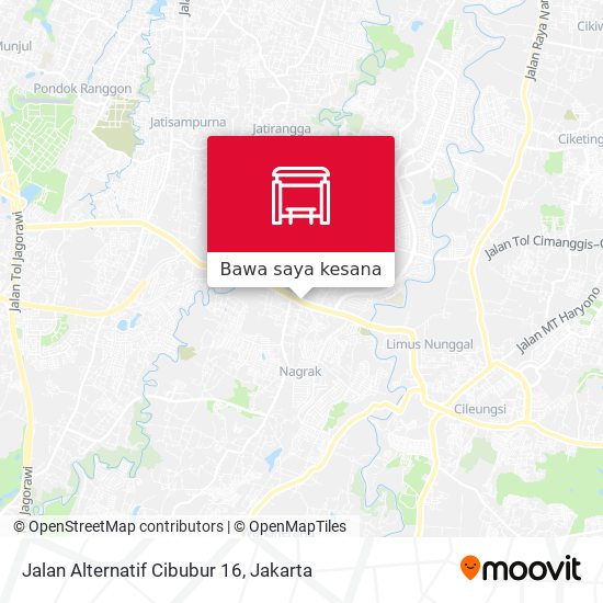 Peta Jalan Alternatif Cibubur 16