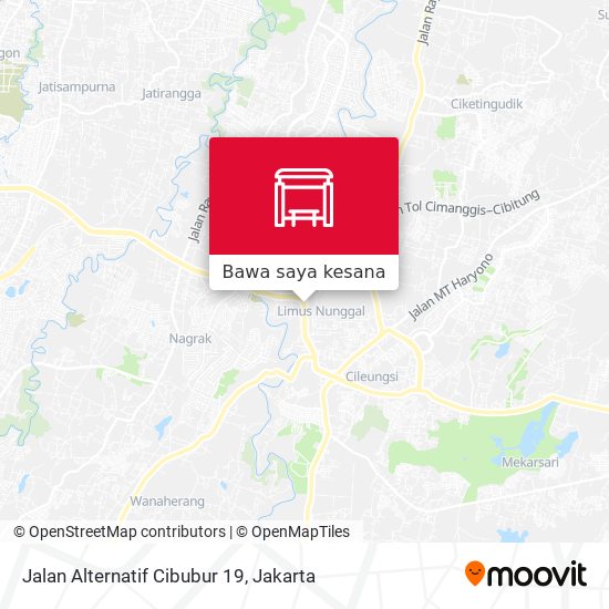 Peta Jalan Alternatif Cibubur 19