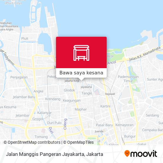 Peta Jalan Manggis Pangeran Jayakarta