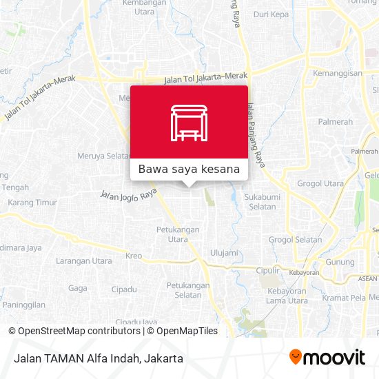 Peta Jalan TAMAN Alfa Indah