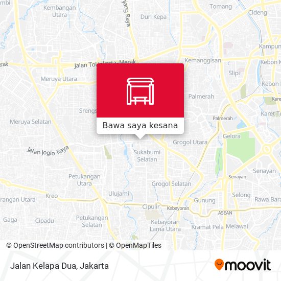 Peta Jalan Kelapa Dua