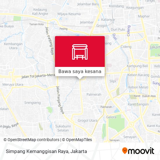 Peta Simpang Kemanggisan Raya