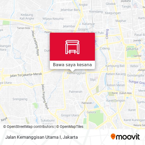 Peta Jalan Kemanggisan Utama I