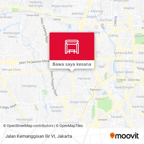 Peta Jalan Kemanggisan Ilir VI