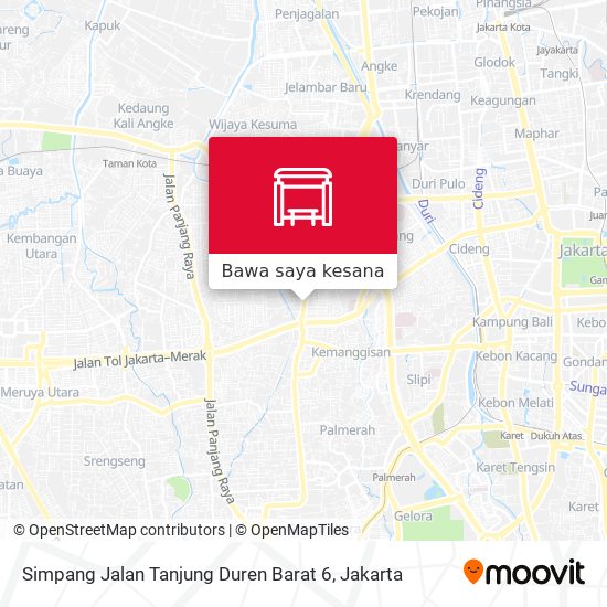 Peta Simpang Jalan Tanjung Duren Barat 6