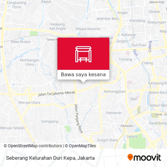 Peta Seberang Kelurahan Duri Kepa