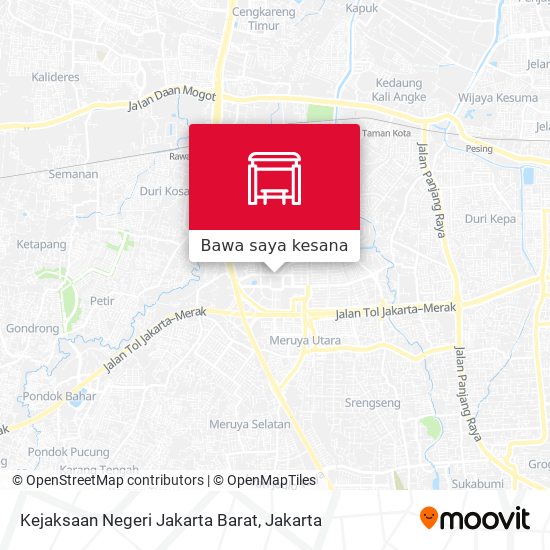 Peta Kejaksaan Negeri Jakarta Barat