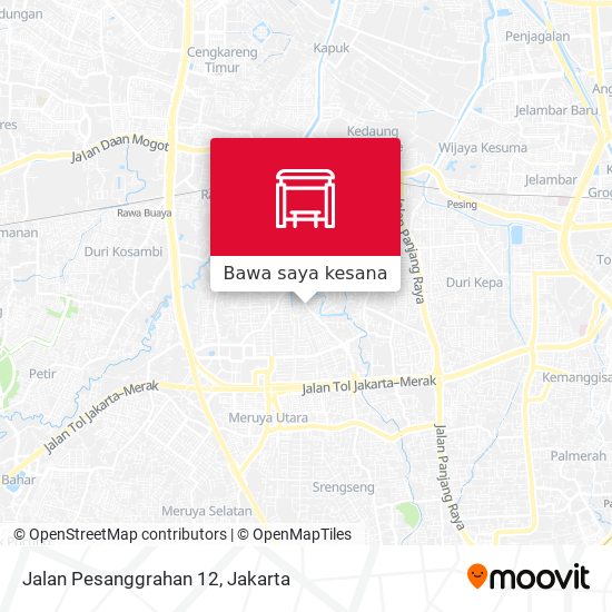 Peta Jalan Pesanggrahan 12