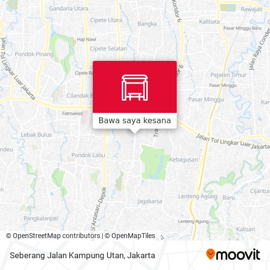 Peta Seberang Jalan Kampung Utan