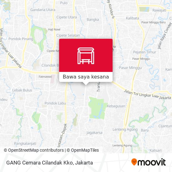 Peta GANG Cemara Cilandak Kko