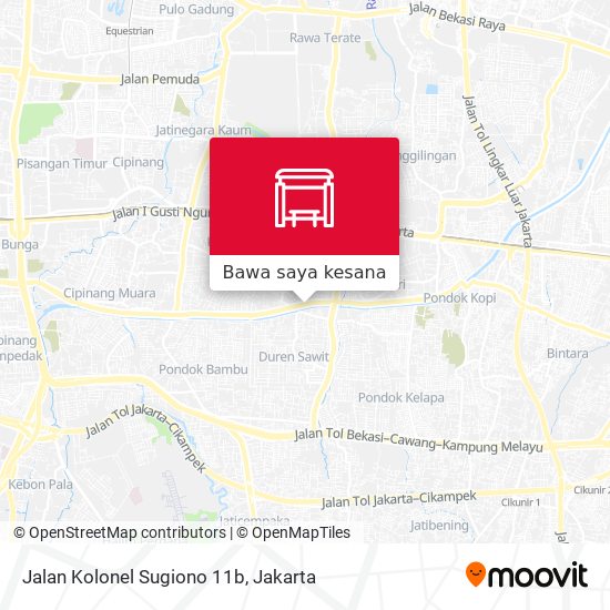 Peta Jalan Kolonel Sugiono 11b