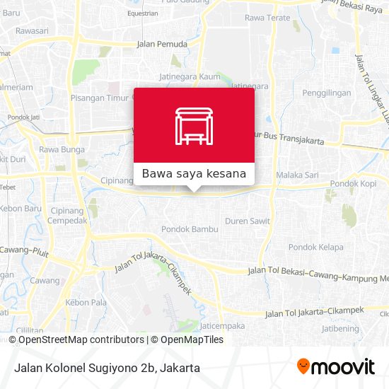 Peta Jalan Kolonel Sugiyono 2b