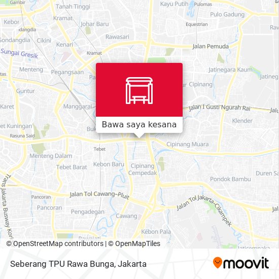 Peta Seberang TPU Rawa Bunga