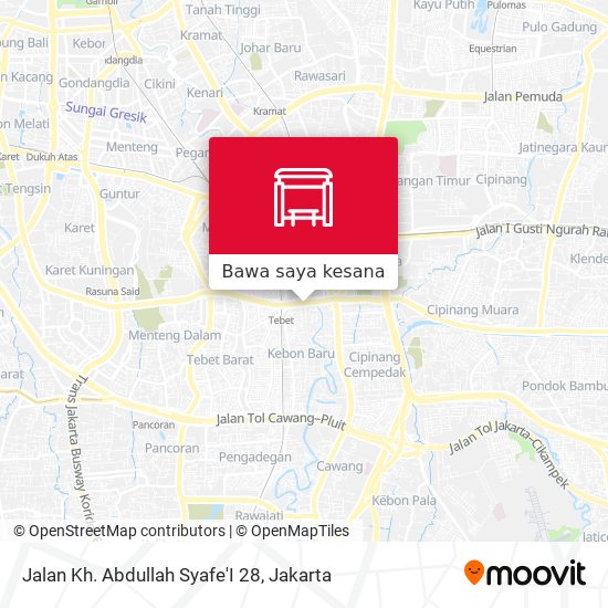 Peta Jalan Kh. Abdullah Syafe'I 28