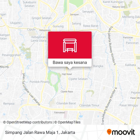Peta Simpang Jalan Rawa Maja 1