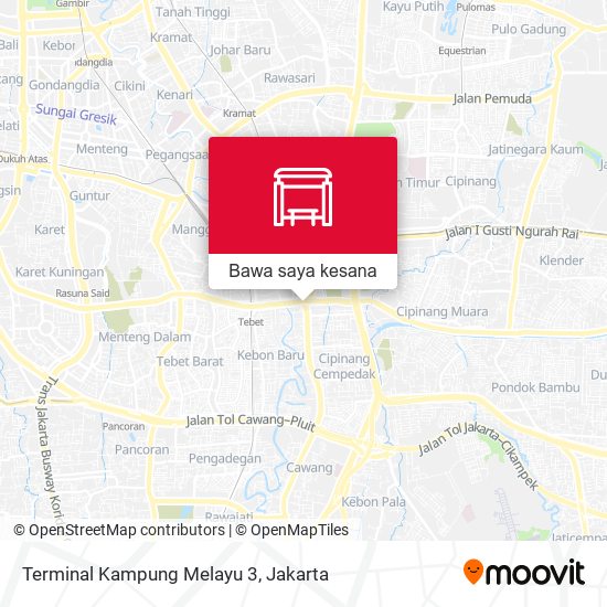 Peta Terminal Kampung Melayu 3