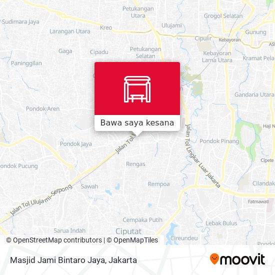 Peta Masjid Jami Bintaro  Jaya