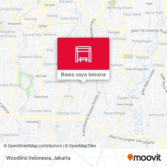 Peta Woodlinx Indonesia