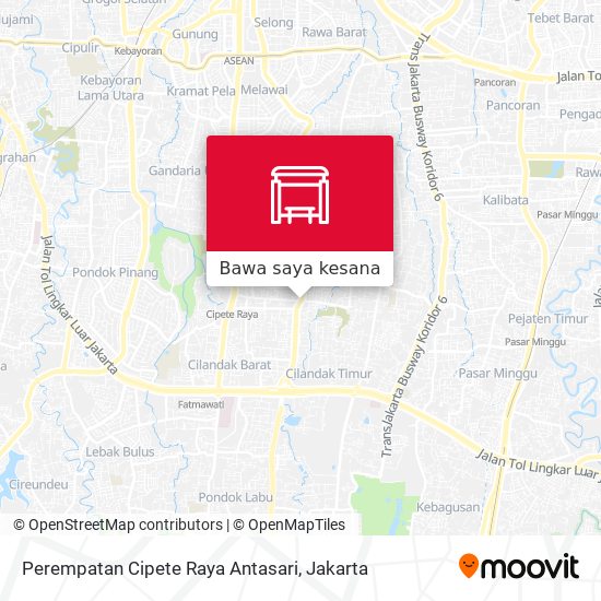 Peta Perempatan Cipete Raya Antasari