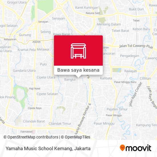 Peta Yamaha Music School Kemang