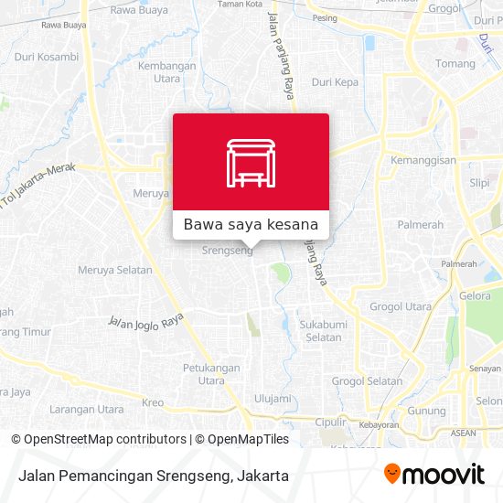 Peta Jalan Pemancingan Srengseng