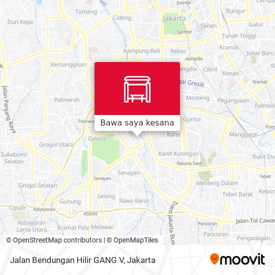 Peta Jalan Bendungan Hilir GANG V