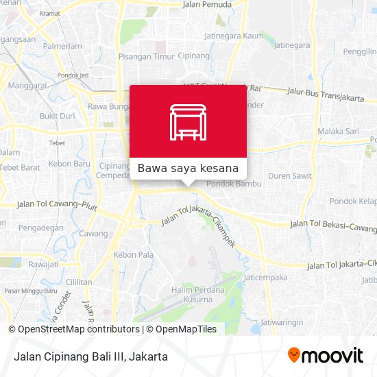 Peta Jalan Cipinang Bali III