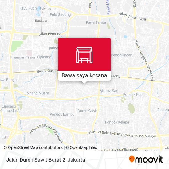 Peta Jalan Duren Sawit Barat 2
