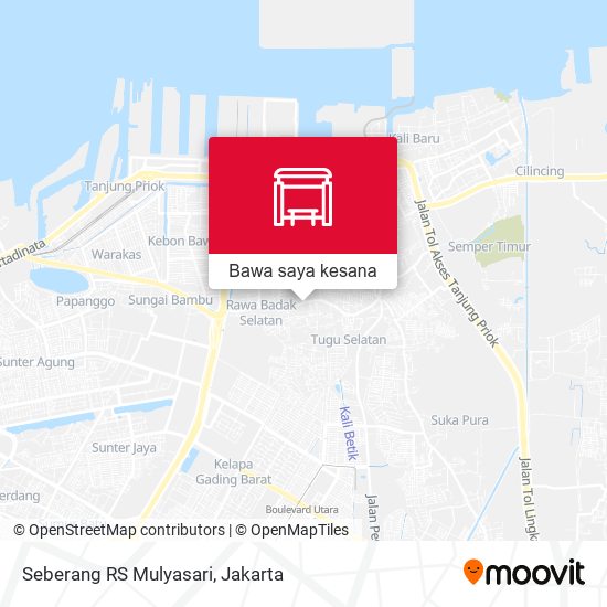 Peta Seberang RS Mulyasari