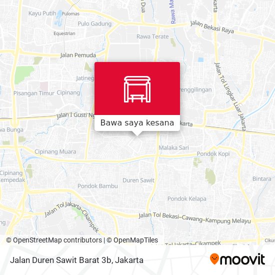 Peta Jalan Duren Sawit Barat 3b