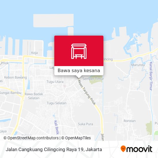 Peta Jalan Cangkuang Cilingcing Raya 19